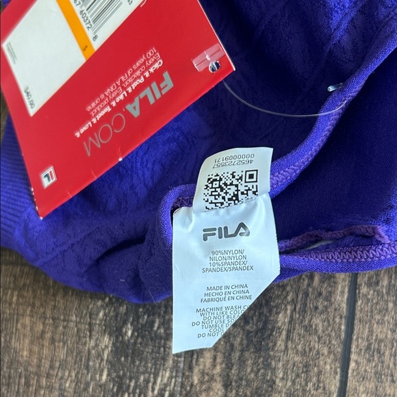 FILA Women's Vibrant Blue Sports Bra - Picture 3 of 3